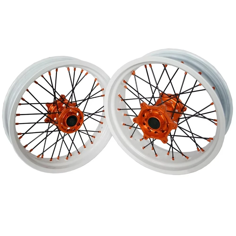 

Custom white rim orange wheels with black spokes Super car wheels