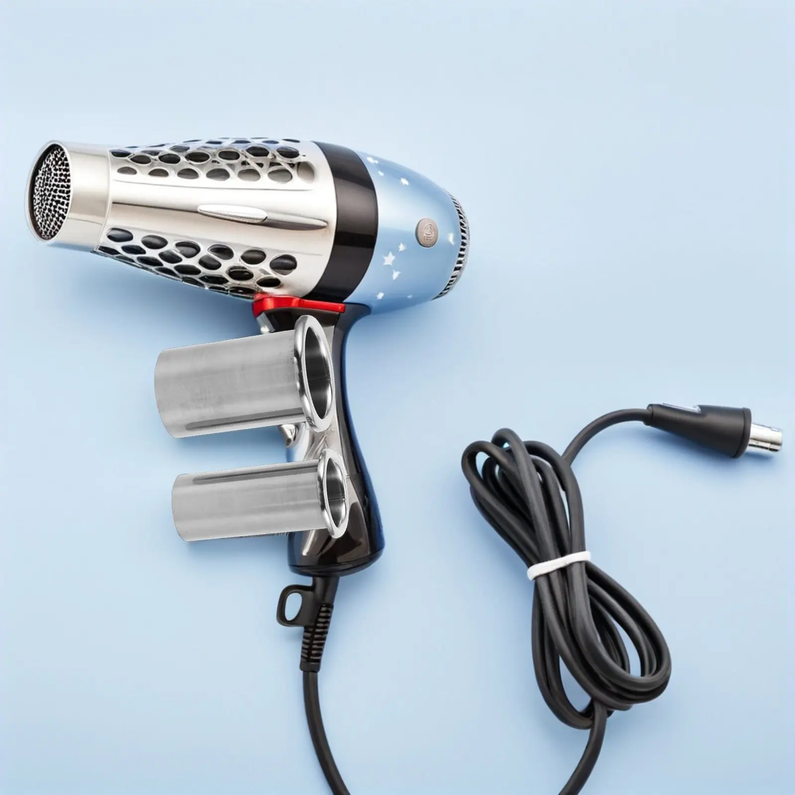 

3Pcs Hair Dryer Holder Stainless Steel Blow Dryer Organizer Rack Bathroom Desktop Vanity Counter Storage Tube Salon Desk