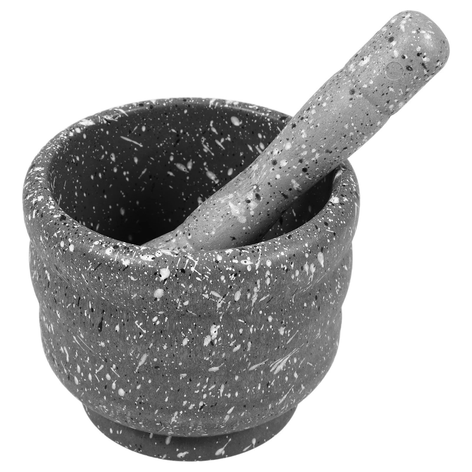 

Garlic Press Masher Wooden Large Cup Spice Crusher Household Pestle Bowl Kitchen Tool Stable Durable PP Material
