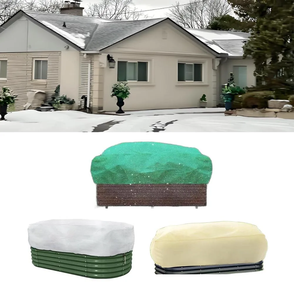 

2-piece Set Of Winter Plant Protection Covers With Drawstring Design-126x61x50cm Frost Blankets For Outdoor Plants