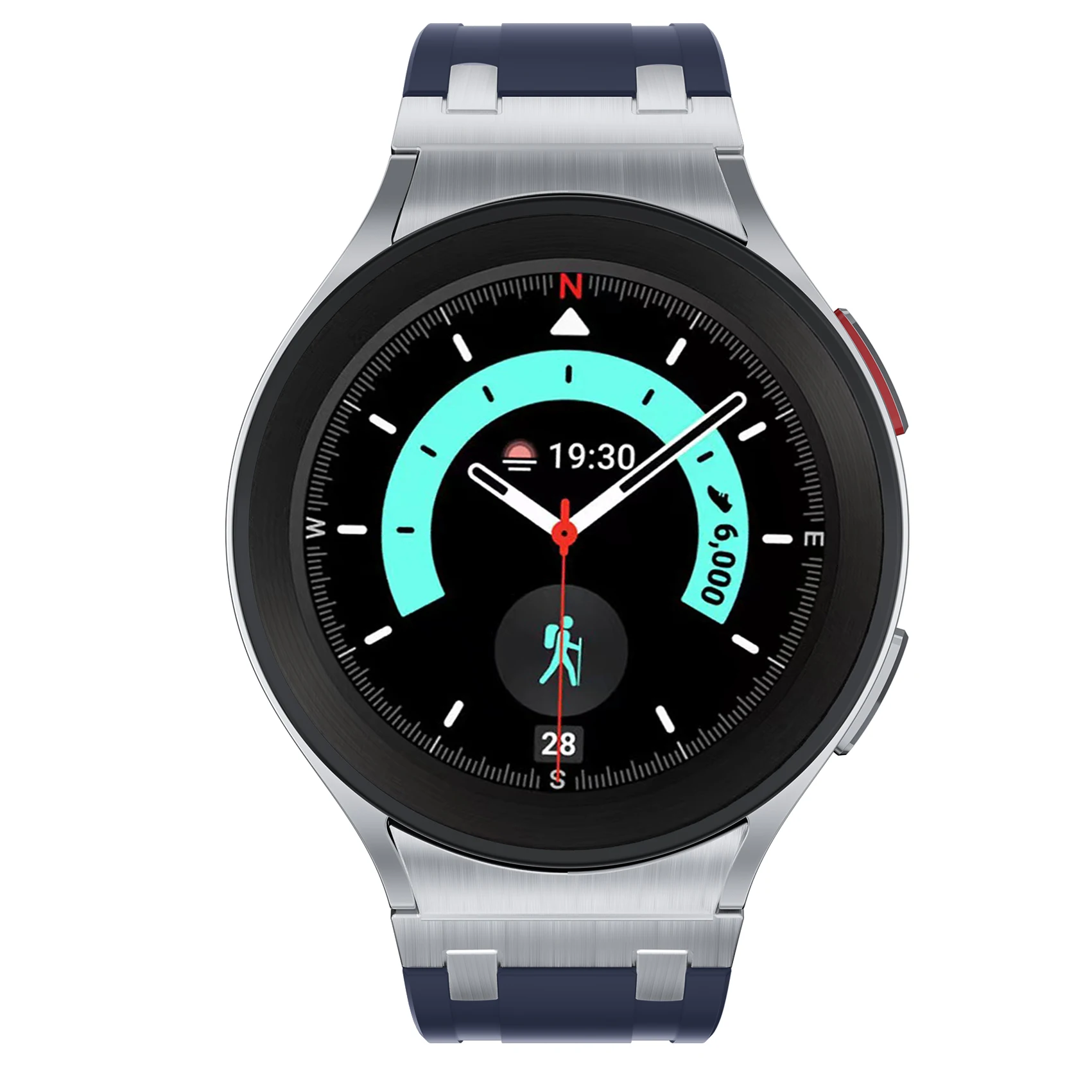 Liquid Silicone+Metal Strap For Samsung Galaxy Watch 6 4 Classic 47mm Modification Kit Belt Galaxy Watch 7 6 5 4 40mm 44mm Band