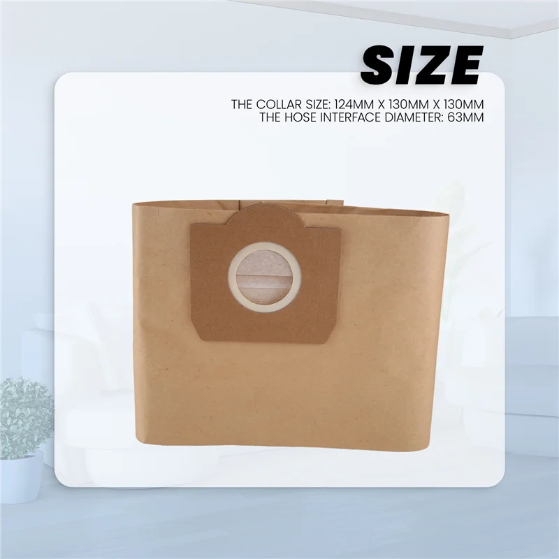 A39M 15Pcs Dust Bag For KARCHER WD3 Premium WD 3,300 M WD 3,200 WD3.500 P 6,959-130 Vacuum Cleaner