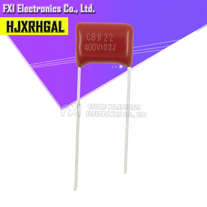10PCS 400V103J 0.01UF 10NF 103 400V Pitch 10MM CBB Polypropylene film capacitor new