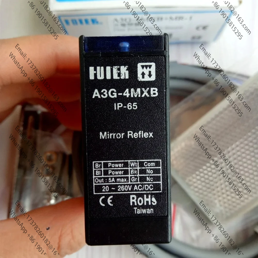 

1set A3G-4MXB+MR-1 FOTEK NC Photoelectric Switch Sensor New Original A3G-4MXB