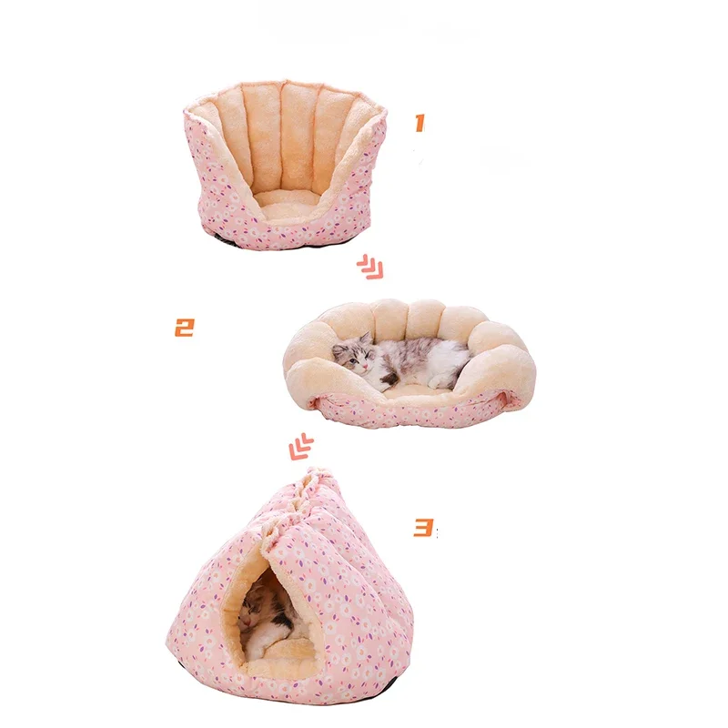 Cat\'s House Basket Winter Cat Litter Kennel Warm Bed For A Small Dog French Bulldog Medium Animal Pet Supplies