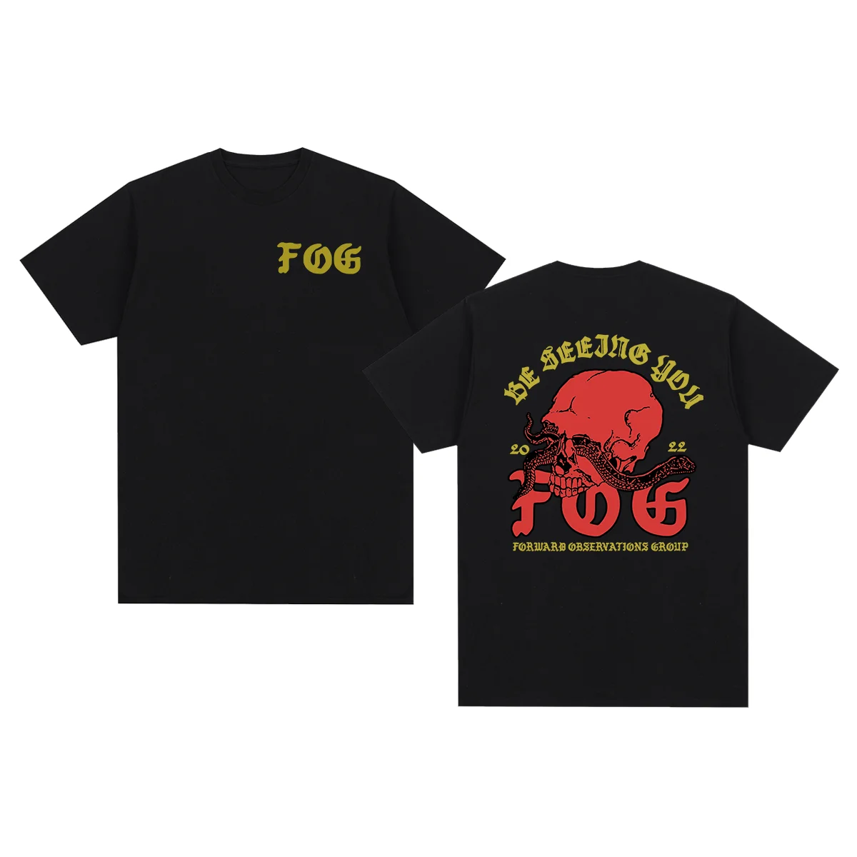 Forward Observations Group Vintage t-shirt Skeleton Graphic Gothic Punk Cotton Men T shirt New TEE TSHIRT Womens tops