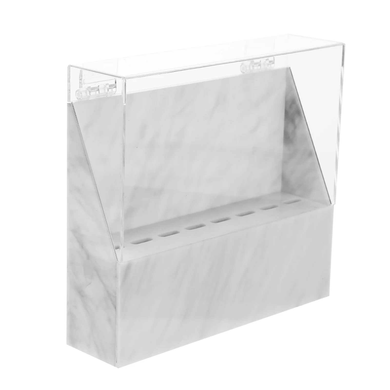 

Acrylic Tweezer Holder 8 Slots Lash Extension Portable Storage Case Compact Size Salon Home Stable Design Save Space