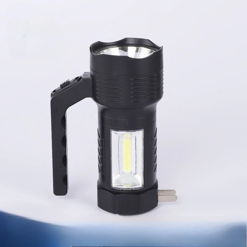 

Manufacturer's new outdoor portable LED plastic strong light portable light searchlight rainproof and waterproof portable light
