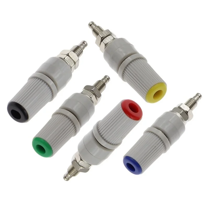 5PCS High Current 30A M5 Type M5*48 4mm Amplifier Female Banana Jack Socket Test Binding Post M5x48