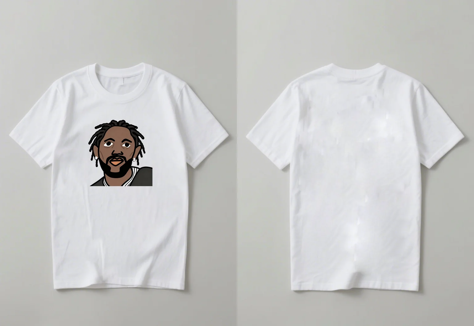 The latest 2025 fashion trend cartoon avatar printed short-sleeved T-shirt, suitable for both men and women