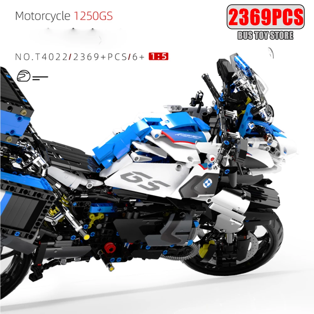 1:5 haute technologie MOC ville sport course rapide moto Locomotive Moc brique modèle blocs de construction pour garçons cadeaux jouets