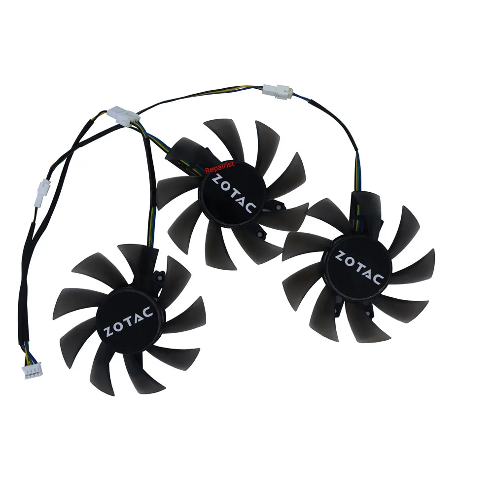3Pcs/Set,GA82S2H,DIY GPU Fan,Graphics Card Cooling,For ZOTAC RTX 3060 12GD GE PRO,ZOTAC RTX 2060 6G 3060Ti 8G GTX 1660 SUPER view 2