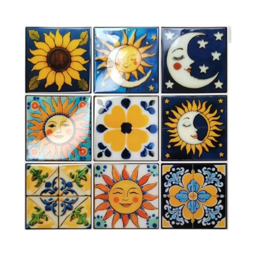 

11.8 * 11.8 inch 3D backsplash Tiles Peel Stick for Kitchen Bathroom Laundry RV RenovationMoroccan Thick Wall Tile Stickers Sti