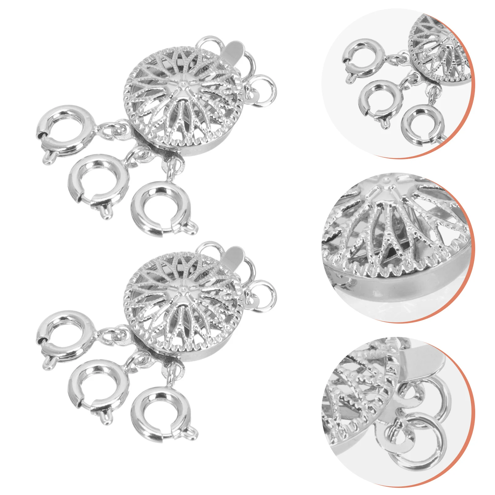 

2pcs Separators Layered Clasps Metal DIY Jewelry Connector Necklace Layering Clasps Bracelet Necklace Accessories