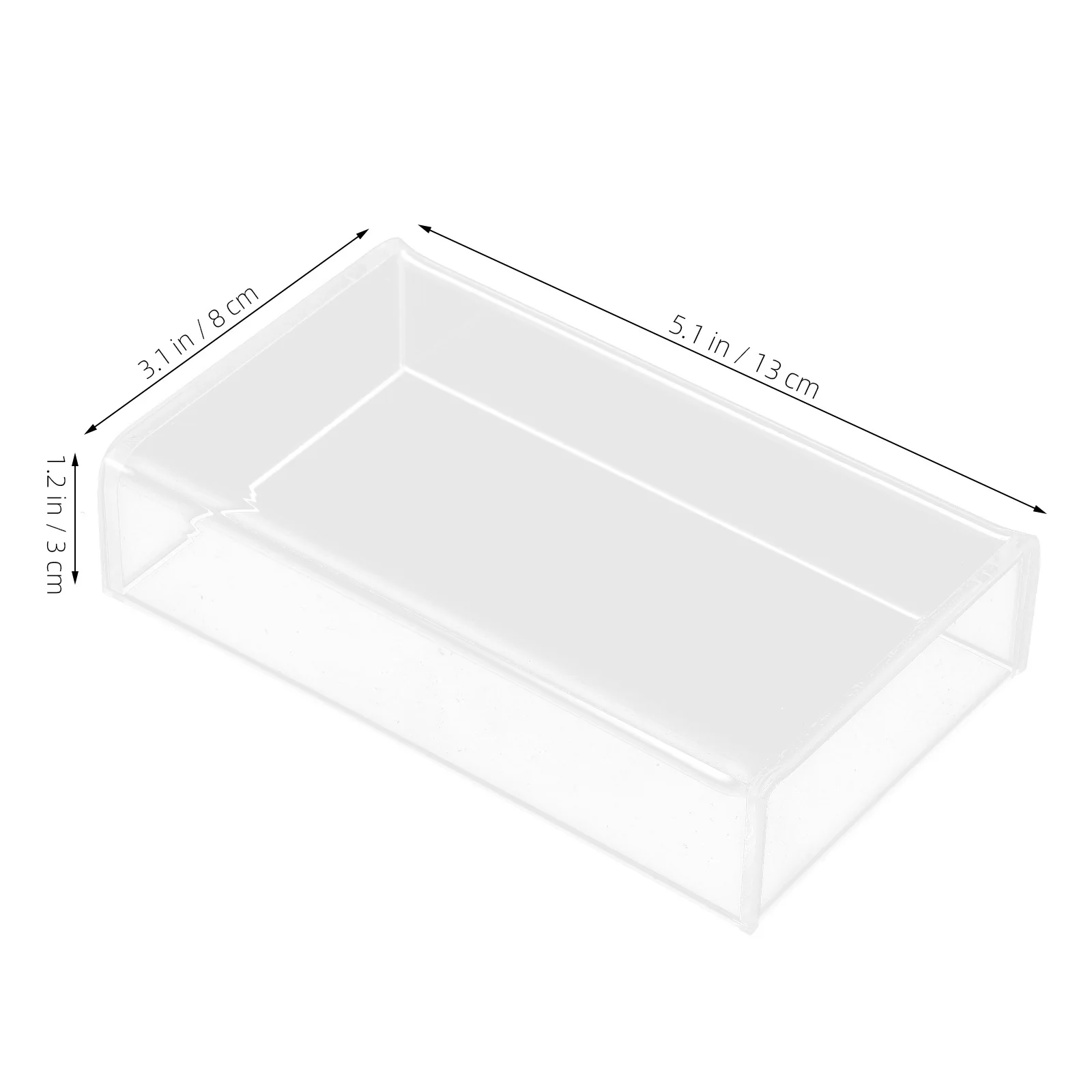 Transparent Wireless Mouse Cover Clear Acrylic Protective Case for Desktop Laptop Office Use Waterproof Mouse Protector