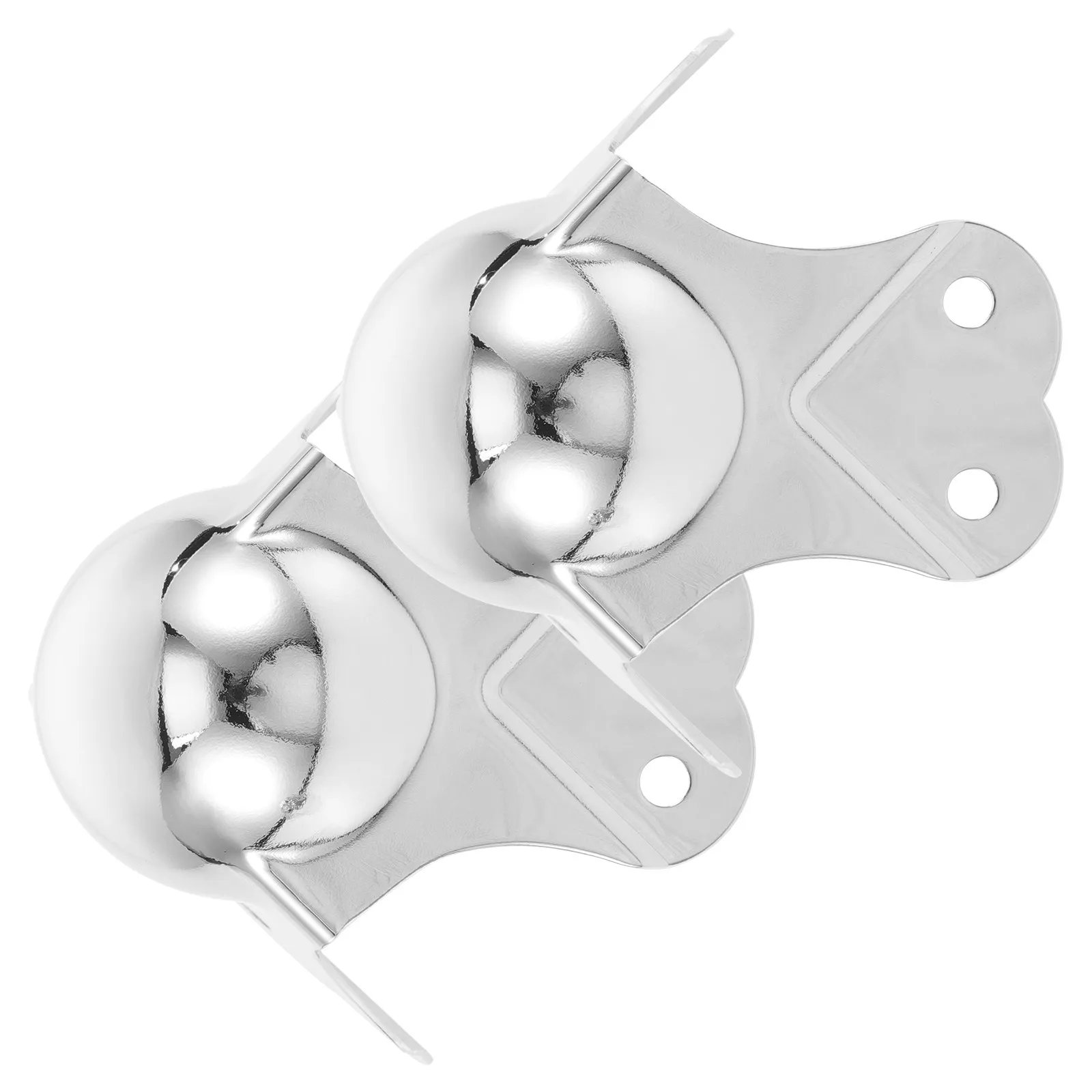 2Pcs Precision Machined Corner Protectors Alloy Metal Edge Guards for Furniture Flight Box Corner Protector Silver