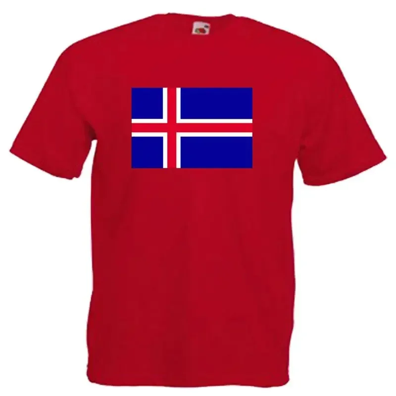 Iceland Flag Adults Mens T Shirt 12 Colours Size S 3XL