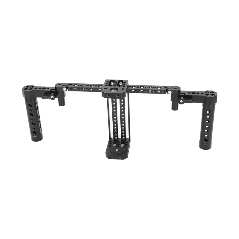 CAMVATE Monitor Cage with  Height Adjustable Cheese Plate-Style Handgrips For 5 and 7