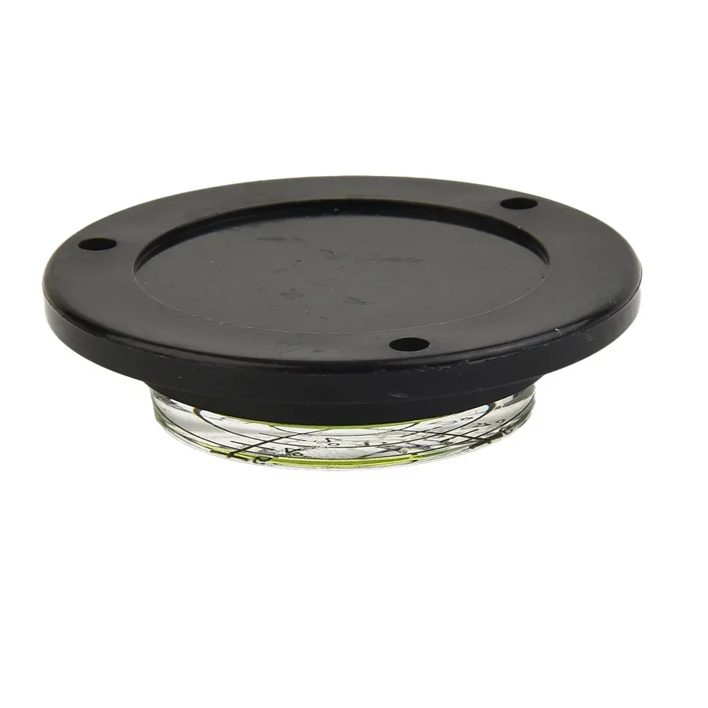 Plastic Spirit Level Round Workshop 50mm Black Base Bubble Integrated Leveller Measuring Mini High Quality New