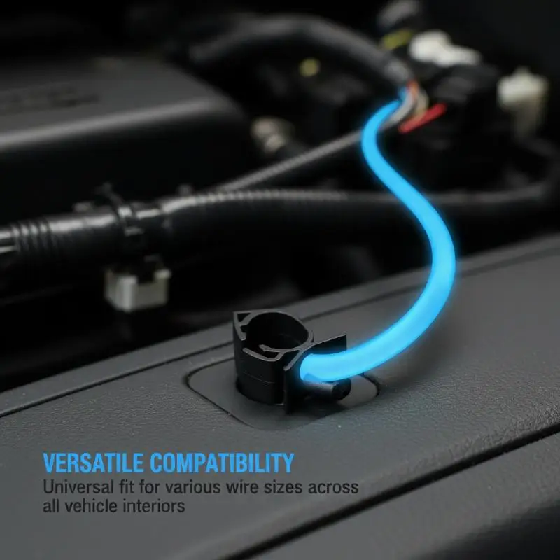 50/100PCS Car Wiring Harness Fasteners – Universal Cable Clips & Buckles For Secure Wire Fixing & Organization