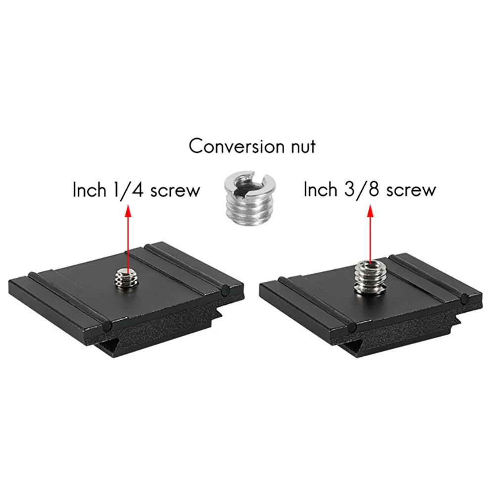 N82R 200PL-PRO Quick Release Cold Shoe Plate Mount Adapter for MH494-BH / MH496-BH Gimbal DSLR Camera Cage