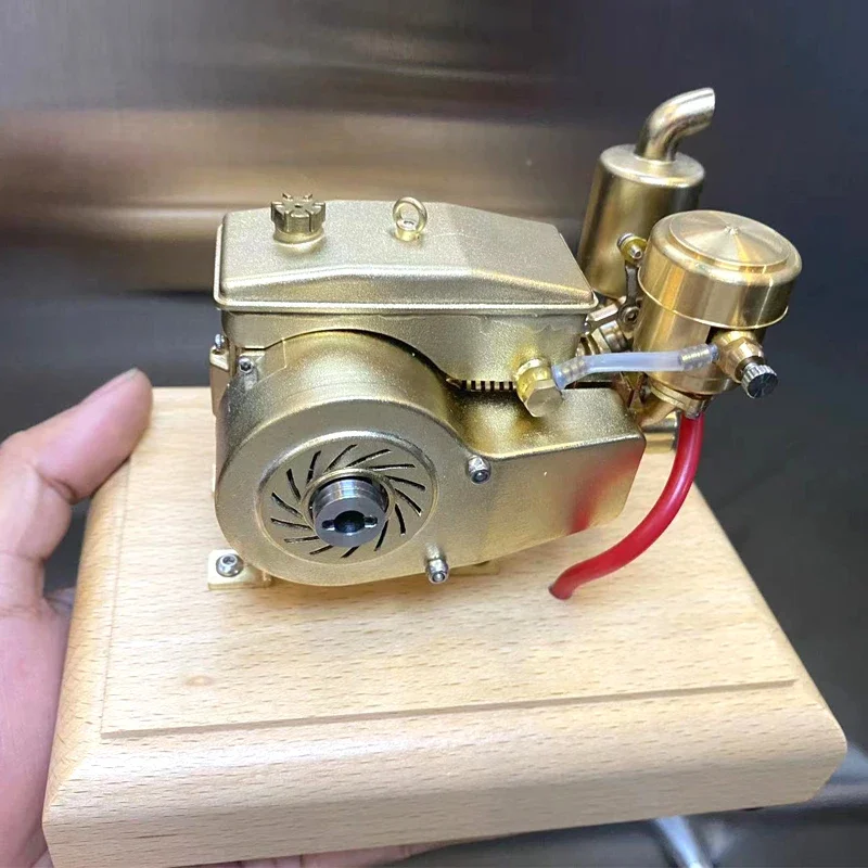 M21 Engine Model Mini Brass Stainless Steel 1.9CC for DIY RC Modified Mechanical Engine Exquisite Model Toy