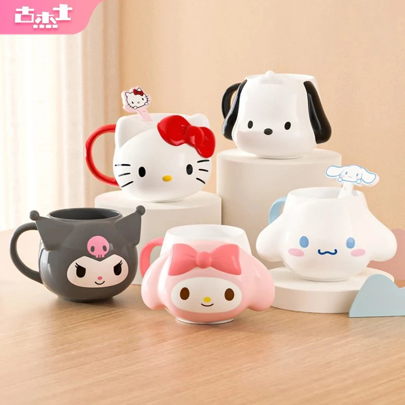 من أجل سانريو ماي ميلودي أكواب كارتونية لطيفة ومبتكرة كوب سيراميك للمنزل والحليب والقهوة كوب ماء للأطفال والبنات والكبار هدية العيد #1