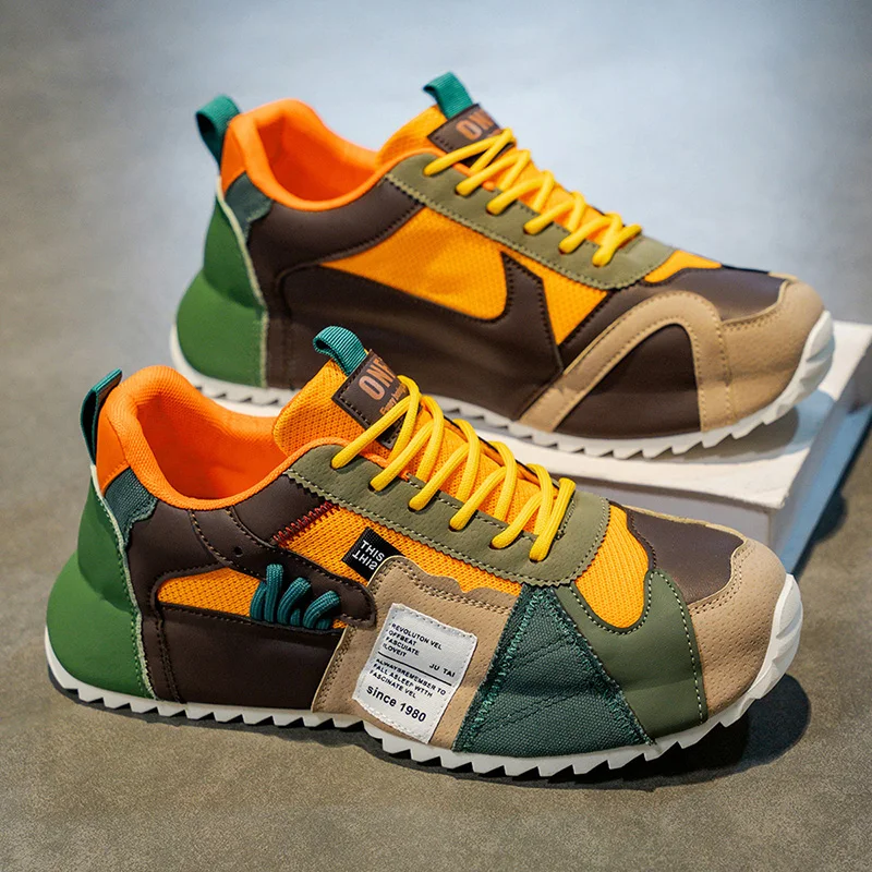 

Мужская обувь Форрест Гамп, летняя спортивная обувь с дышащей сеткой, повседневная обувь для бега на толстой подошве, новинка 2025, обувь для трибутины для папы