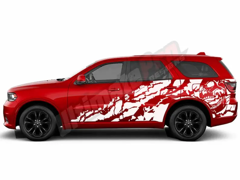 Nightmare Scull Vinyl Decal Sticker Sports Compatible with  Durango 2015 2016 2017 2018 2018 2019 2020 Tune Performance Vin