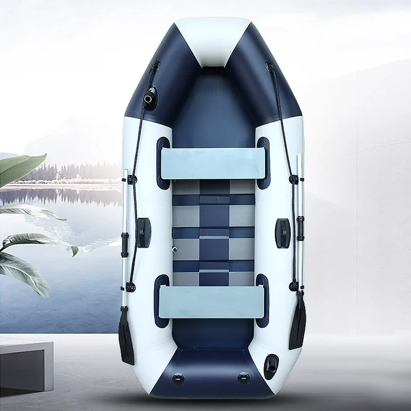 Inflatable rubber  thickened fishing  hard bottom assault  kayak folding wear-resistant life-saving