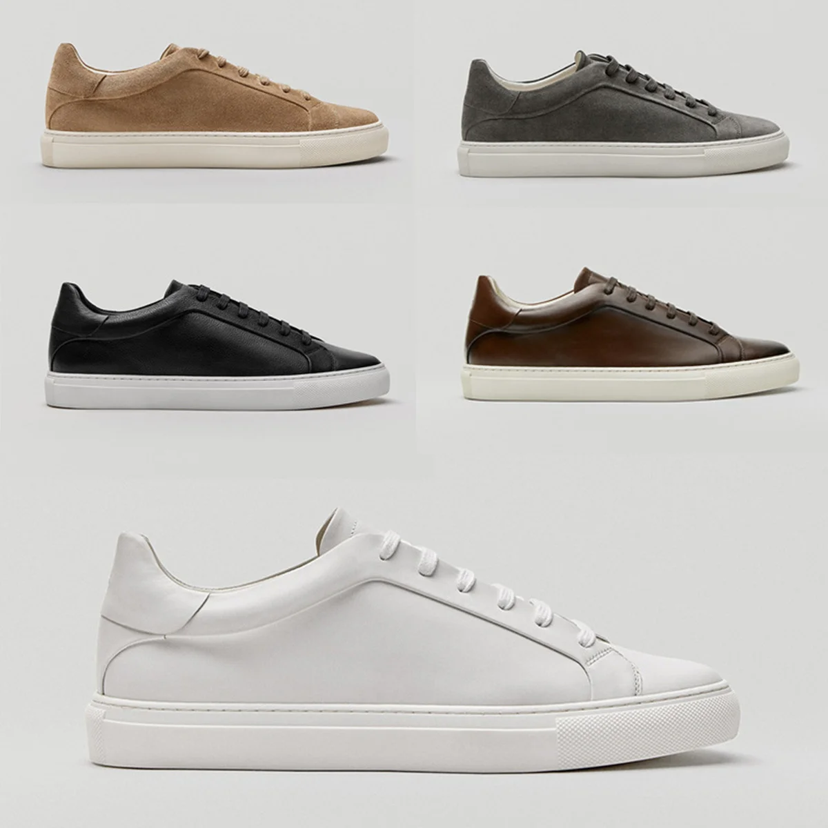 

Dave&Di Men's Shoes Minimalist British Genuine Leather Flat Shoes Comfortable Breathable Soft And Casual Shoes Sneakers Man