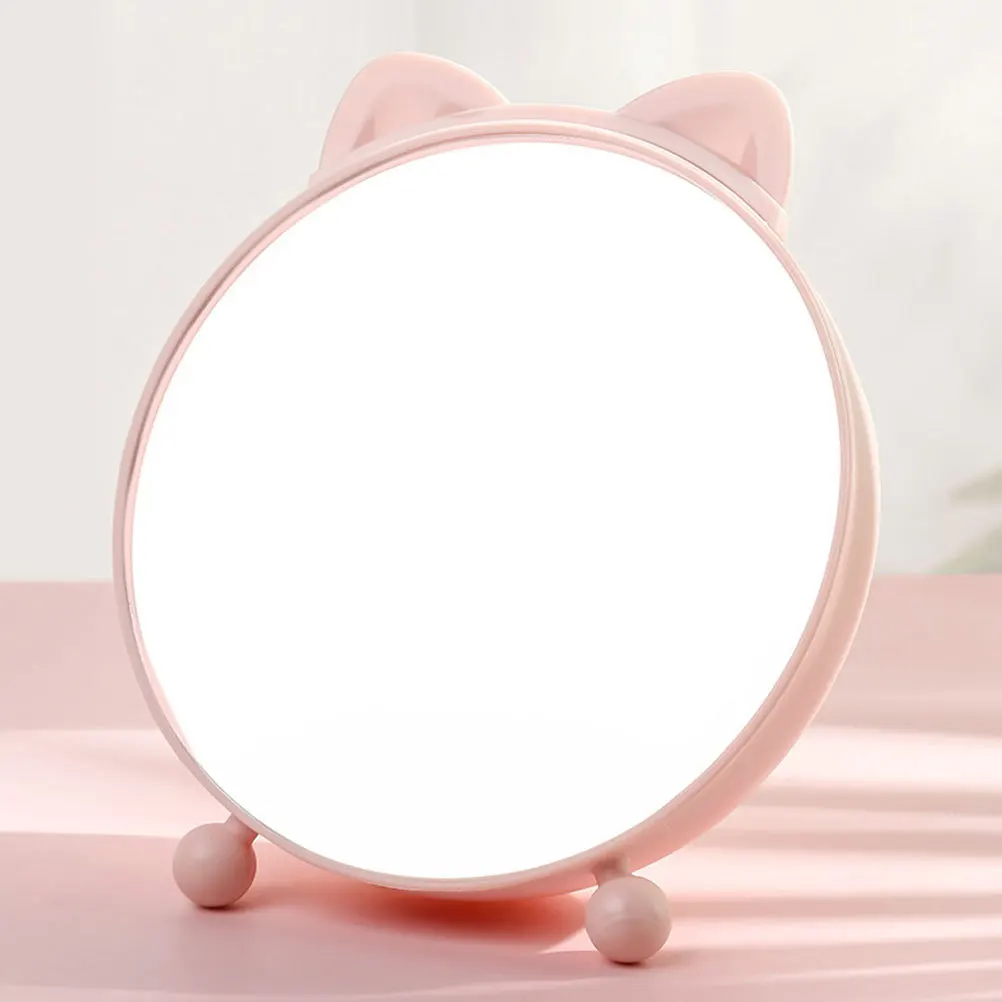 

Household Makeup Mirror Stable Base Compact Desktop Elegant Wear-Resistant Design Accessory Table Mirror