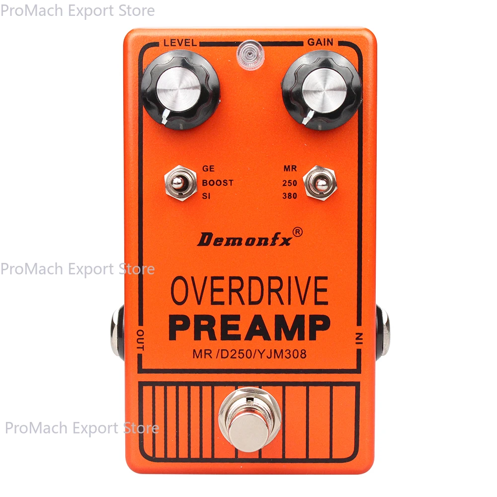 دواسة جيتار Demonfx-DOD250، Distion، Handmande، Overdrive، JHS، أصفر ورمادي 250، عرض، DOD250، YJM308، Yngwie، PREAMP
