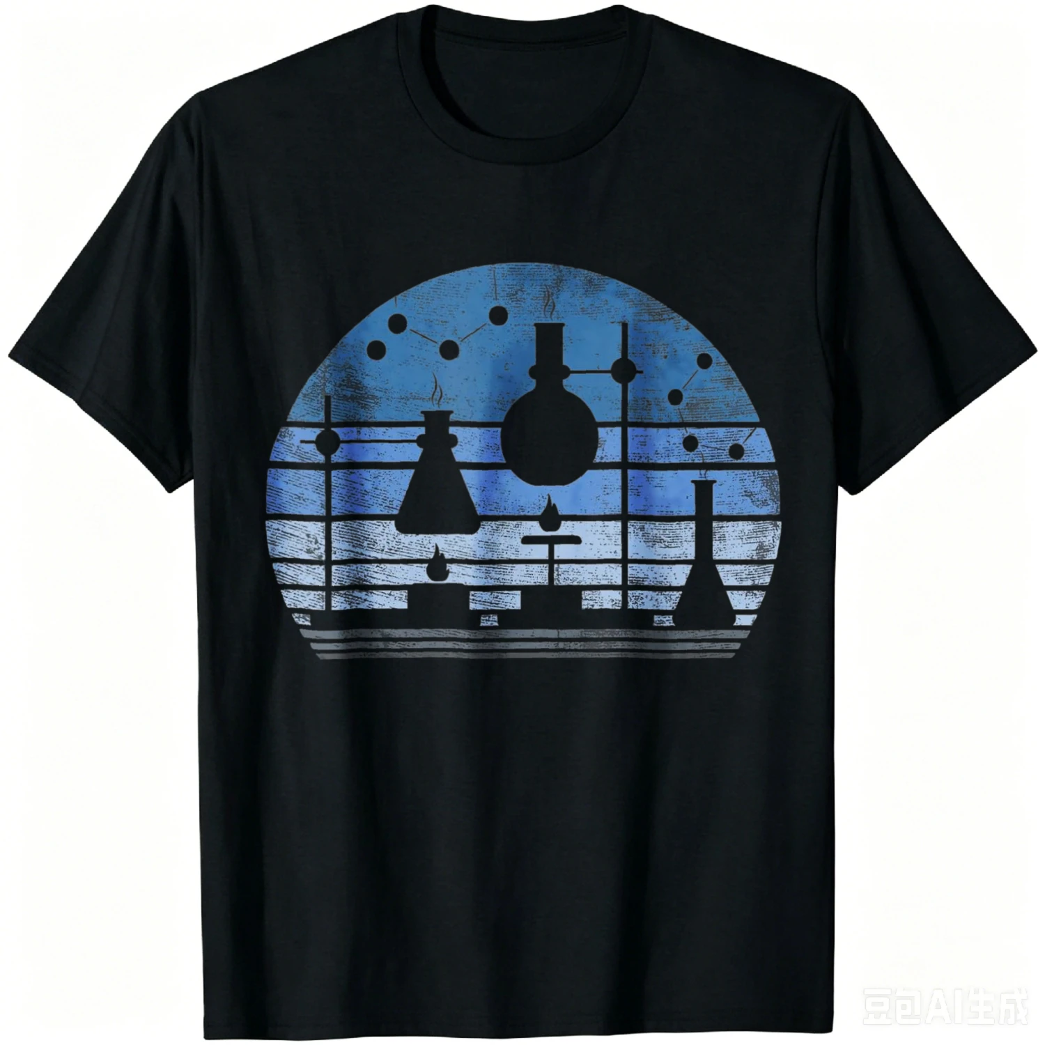 Chemist Scientist Gift Funny Retro Test Tube Flask Chemistry T-Shirt Unisex Summer Streetwear Tops Cotton Graphic Tee