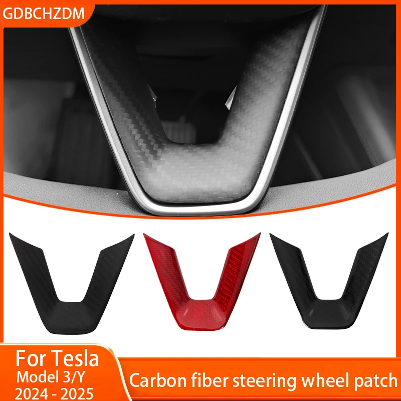 

Накладка на руль для Tesla Model 3/Y+ из настоящего карбона, U-образная защитная накладка на руль, новая модель 3/Y 2024-2025
