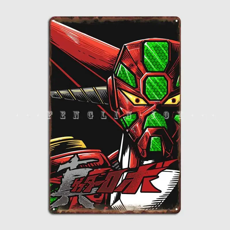 Shin Getter Robo Metal Sign Cinema Garage Party Vintage Plaques Tin Sign Poster