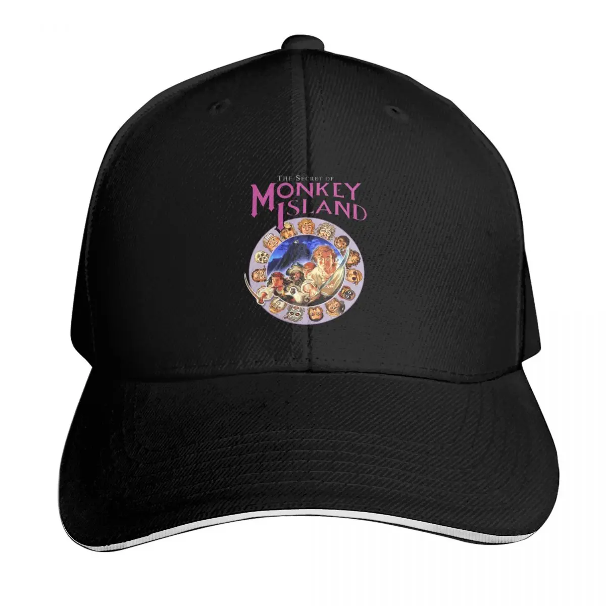 The Secret Of Monkey Island Melee Island Cap Fashion Casual Baseball Caps Adjustable Hat Hip Hop Summer Unisex Baseball Hats
