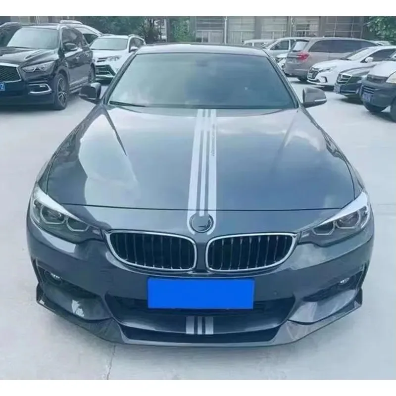 For BMW 4 serie F32 F33 F36 MAD Style Carbon Fiber Car Front Bumper Lip Front lip Diffuser Front Chin Spoiler Body Kit