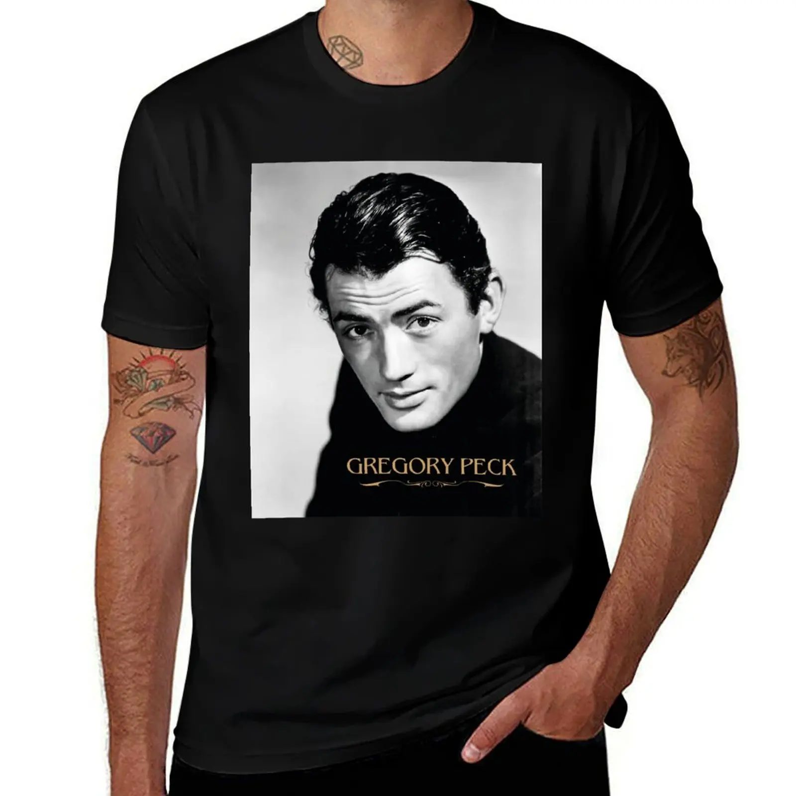

Gregory Peck T-Shirt t shirts for man cotton funny t shirts for man cotton t shirts with prints T-Shirt