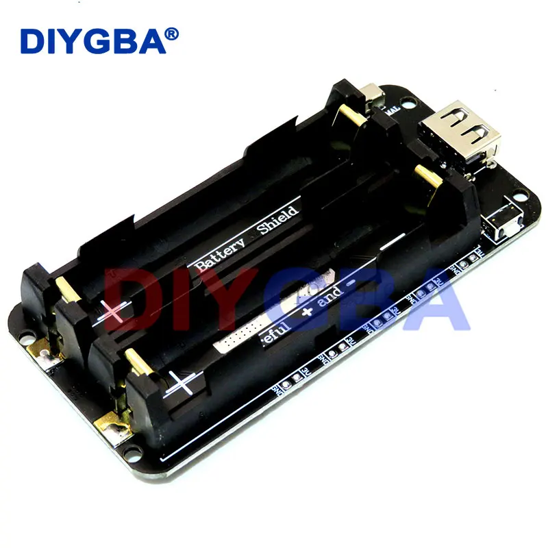 Two Voltage 18650 Lithium Battery Shield V8 Mobile Power Expansion Board Module 5V/3A 3V/1A Micro USB For Arduino ESP32 ESP8266