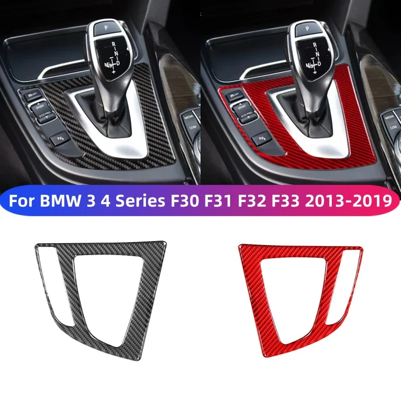 

For BMW 3 4 Series F32 F30 F31 F33 F36 3GT F34 Carbon Fiber Interior Gear Shift Panel Cover Decal ABS Trim 2013-2019