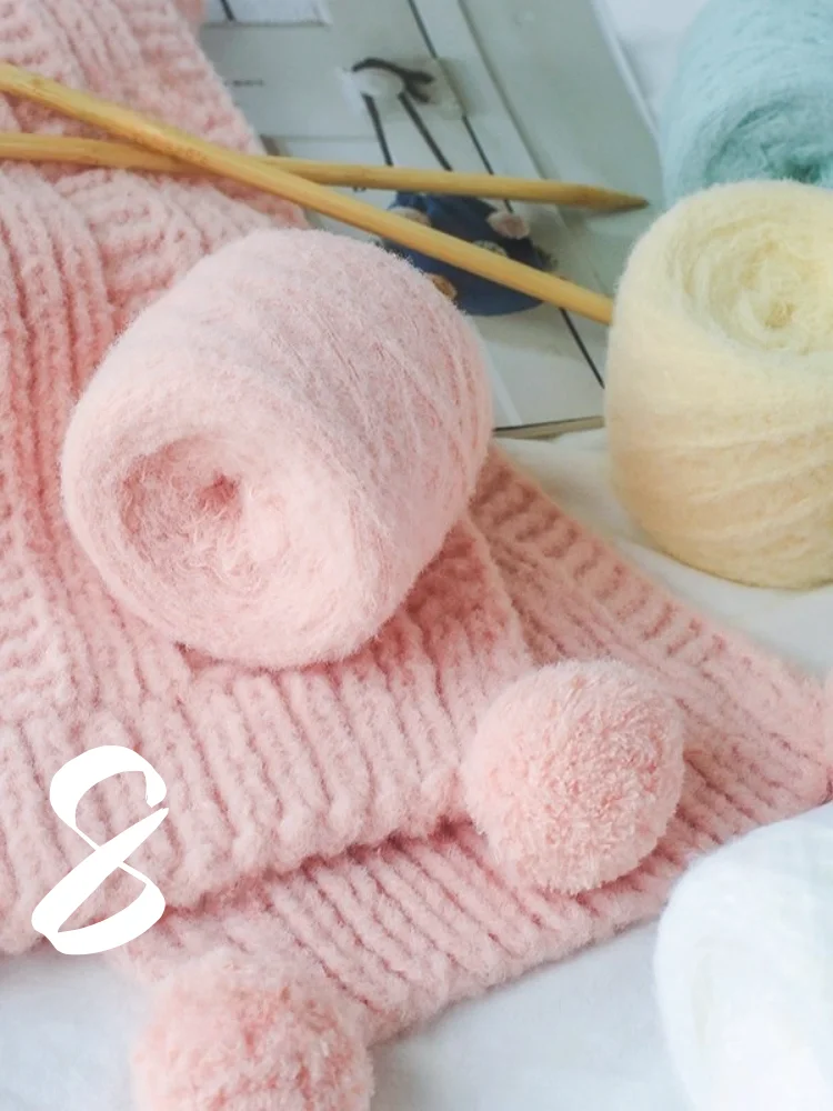 Cloud Soft Cotton Yarn Ball Crochet Needle Scarf Hat Handmade DIY Medium Fine Yarn Fabric for Clothing Accessories