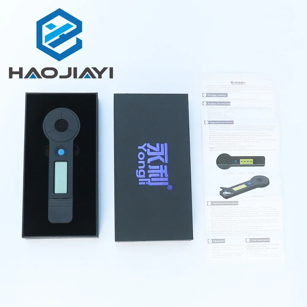 HAOJIAYI-medidor de potencia de tubo láser CO2 de mano, 0-200W, HLP-200B para máquina de grabado y corte láser