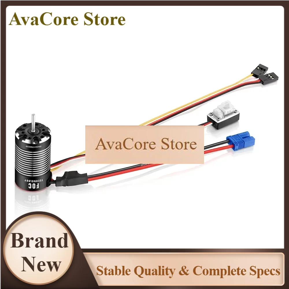 AvaCoreHobbywing QuicRun Fusion Mini16 3000KV Brushless Sensored Waterproof Motor2-3S LiPo 6-9 Cells NiMHFor 1/16th 1/18th Rock