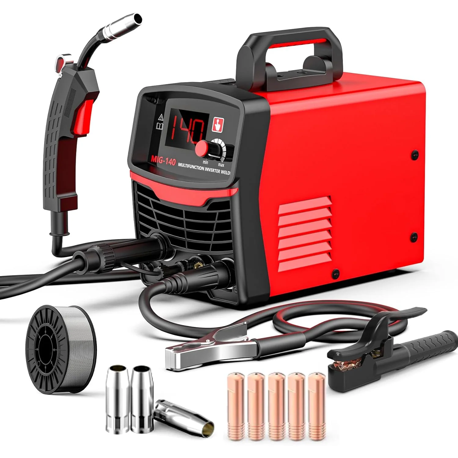 New 220v/110v 3-in-1 MMA MIG TIG Gasless Welder with 0.8mm Wire 200A for Stainless Steel Metal Processing