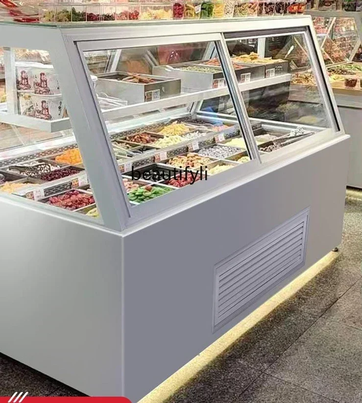 LXPreserved Fruit Freezer Candied Snacks Showcase Zhongdao Display Cabinet Grape Jerky Refrigerated Fruit Fresh CabinetSSS