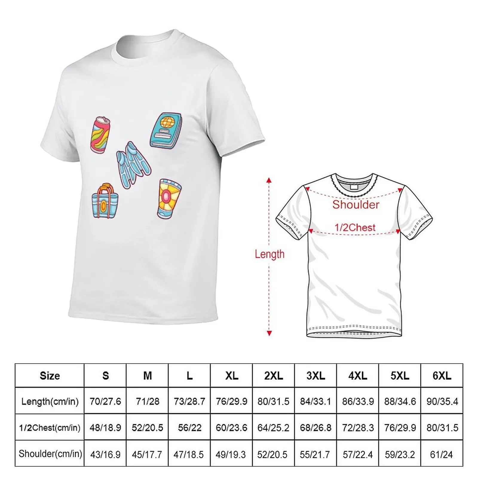 SUMMER STICKER PACK T-Shirt topping new gifts and t-shirts Men's t-shirt