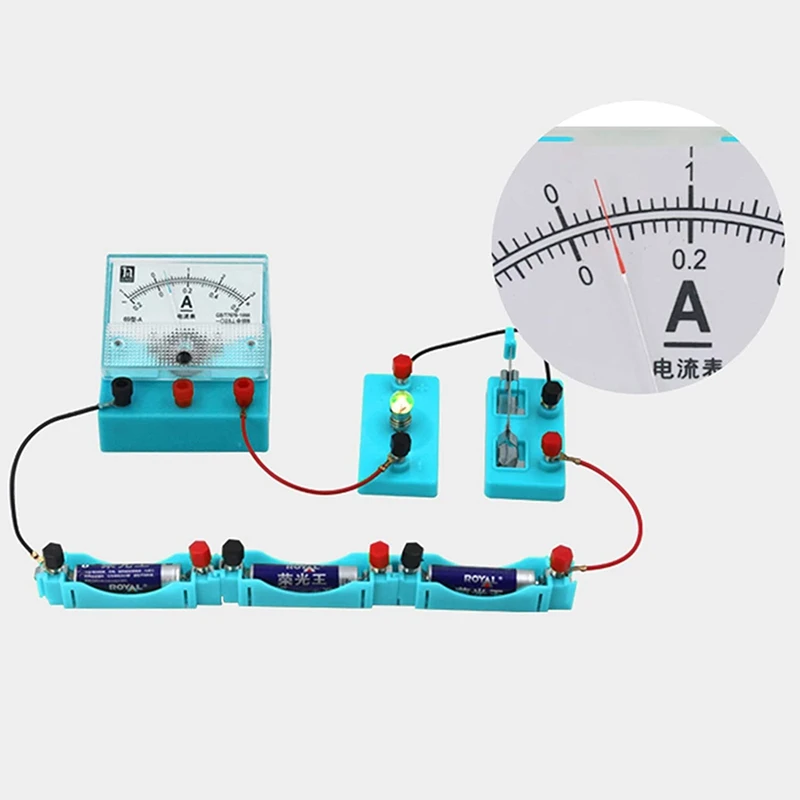 Kids Electricity Circuit Learning Kit Physics Experiment Kit Basic Educational ABS Electricity Magnetism Learning Tool