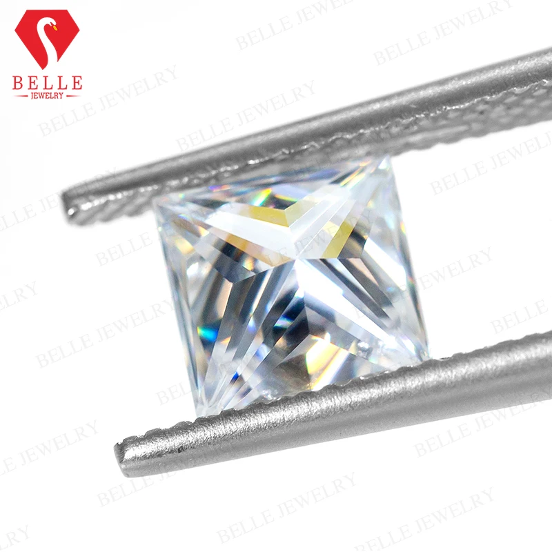 Moissanite Stone Brilliant Princess Cut D White VVS1 GRA Certificated 0.3-10ct 3x3-12x12mm Moissanite Loose Gemstone For Jewelry