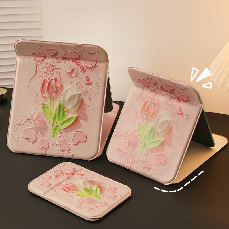 espelho-de-maquiagem-portatil-para-dormitorio-estudantil-espelho-pequeno-personalizado-em-forma-de-tulipa-espelho-cosmetico-feminino-de-alta-definicao
